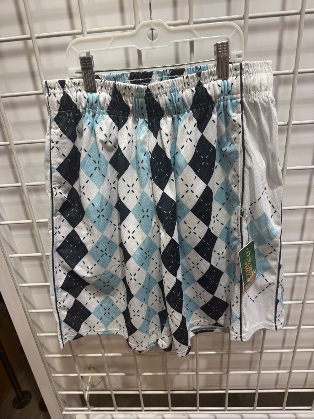 Flow Society Men's Argyle Print Lacrosse Shorts -